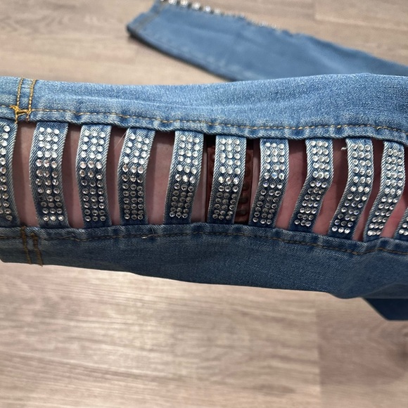 L14/16 Luxe Denim Stretch Jegging Blue Jeans - Picture 5 of 10